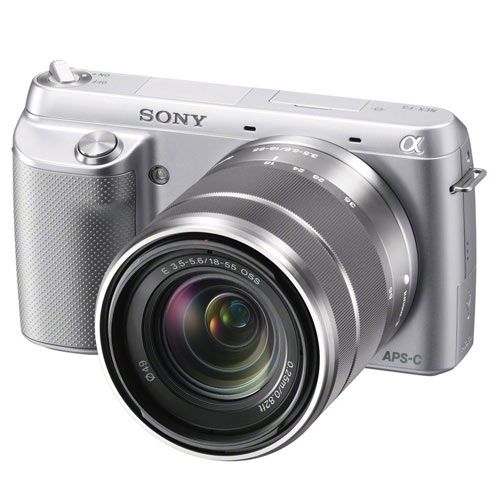 Câmera Digital Sony Alpha NEX F3 Prata com 16.1MP, Tela LCD