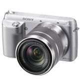 Câmera Digital Sony Alpha NEX F3 Prata com 16.1MP, Tela LCD