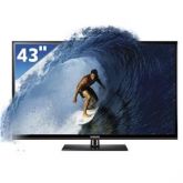 TV 43" 3D Plasma Samsung Série 4 E490 PL43E490B1GXZD com Con